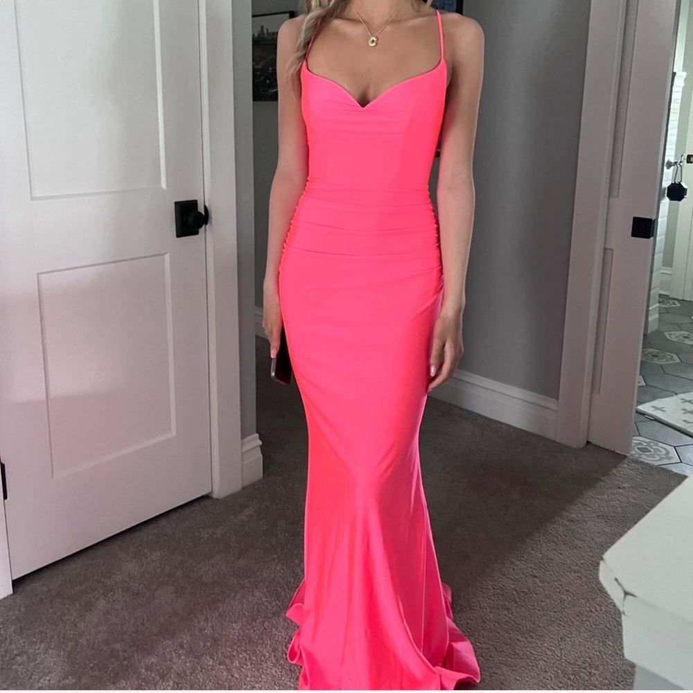 Elegant Pink Evening Gown